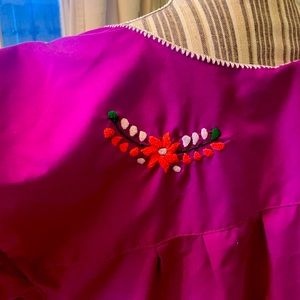 Mexican embroidered blouse